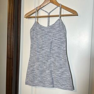Lululemon Athletica Gray Strappy Tank Top